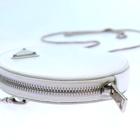 PRADA Leather Round Chain Shoulder Bag - Picture 3 of 6